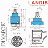 CAPLE Landis Mixer Tap Cartridge Compatible Spare
