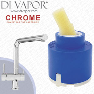 CAPLE Chrome Delux Single Lever Tap Cartridge - SLD/CH, SLD2/CH Compatible Spare - MC/SLD/CH