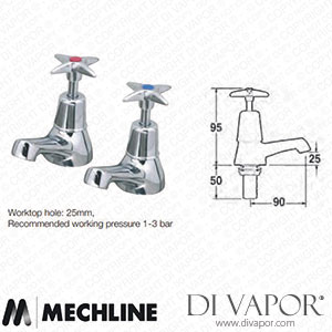 Mechline CaterTap 500BX 1/2-Inch Basin Taps (Pair) Spare Parts