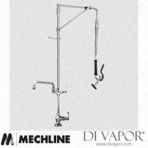 Mechline AquaJet AJPR10-HM-BF2-A Pre-Rinse Spray Tap AJPR10 Base Spare Parts