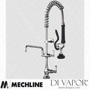 Mechline AquaJet AJPR10-SH-BF2-E Pre-Rinse Spray Tap AJPR10 Base Spare Parts