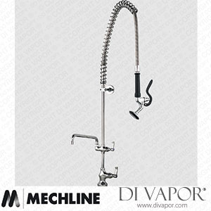 Mechline AquaJet AJPR10-ST-BF2-A Pre-Rinse Spray Tap AJPR10 Base Spare Parts