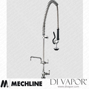 Mechline AquaJet AJPR10-ST-BF2-W Pre-Rinse Spray Tap AJPR10 Base Spare Parts
