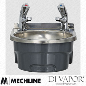Mechline BaSix BSX-300-TX-BD 300 Hand Wash Station with a Pair of AquaTechnix Dome head Taps Spare Parts