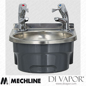 Mechline BaSix BSX-300-TX-BL 300 Hand Wash Station with a Pair of AquaTechnix Lever Taps Spare Parts