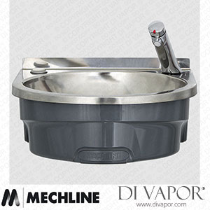 Mechline BaSix BSX-400-T2 400 Hand Wash Station Soft-Touch Operated Time Flow Tap with Delabie Spare Parts