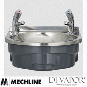 Mechline BaSix BSX-400-TX-BD 400 Hand Wash Station with a Pair of AquaTechnix Dome head Taps Spare Parts