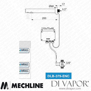 Mechline Delabie DLB-379-ENC Binoptic Panel Mounted Basin Tap Spare Parts
