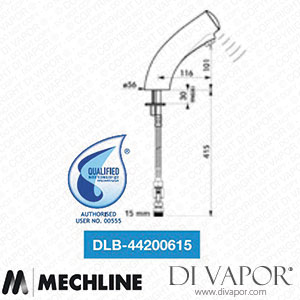Mechline Delabie DLB-44200615 Tempomatic 3 Battery-Operated Tap (Non-Mixer) Spare Parts