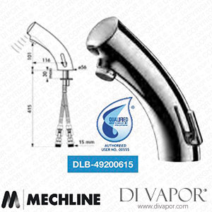 Mechline DLB-49200615 Tempomatic Mix 3 Battery Operated Mixer Tap Spare Parts