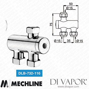 Mechline Delabie DLB-732-116 PreMix Nano Thermostatic Mixing Valve Spare Parts