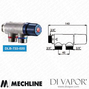 Mechline Delabie DLB-733-020 PreMix Compact Thermostatic Mixing Valve 3/4-Inch Spare Parts