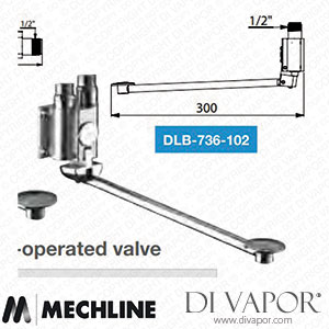 Mechline Delabie DLB-736-102 Monofoot Wall Mounted Pedal-Operated Valve Spare Parts