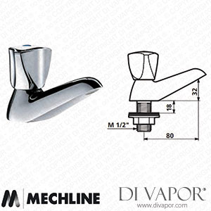 Mechline Delabie DLB-D-2550 1/2 Inch Basin Tap Spare Parts