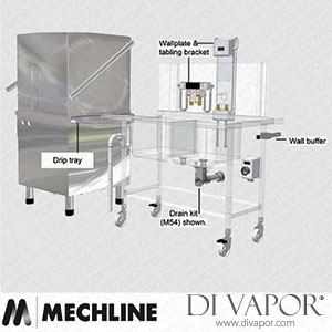 Mechline QuickLink S4-QUICKLINK-D QuickLink D Base pack for Passthrough Dishwash Tabling Spare Parts