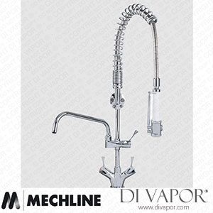 Mechline AquaTechnix TX-PR-20L-SS-BF2 Pre-Rinse Spray Tap Lever Operated TX-PR-20L Base Spare Parts