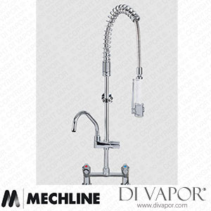 Mechline AquaTechnix TX-PR-30D-SH-BF1-E Pre-Rinse Spray Tap Dome Head Operated TX-PR-30D Base Spare Parts