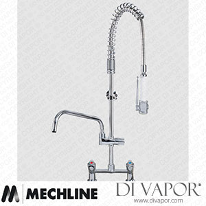 Mechline AquaTechnix TX-PR-30D-SH-BF2-E Pre-Rinse Spray Tap Dome Head Operated TX-PR-30D Base Spare Parts