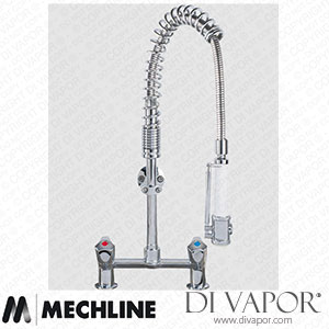 Mechline AquaTechnix TX-PR-30D-SS-BF0-E Pre-Rinse Spray Tap Dome Head Operated TX-PR-30D Base Spare Parts