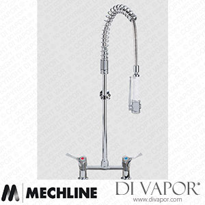 Mechline AquaTechnix TX-PR-30L-SH-BF0-E Pre-Rinse Spray Tap Lever Operated TX-PR-30L Base Spare Parts
