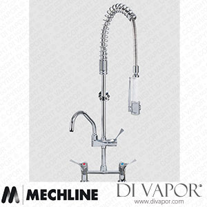 Mechline AquaTechnix TX-PR-30L-SH-BF1-E Pre-Rinse Spray Tap Lever Operated TX-PR-30L Base Spare Parts