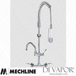 Mechline AquaTechnix TX-PR-40L-SH-BF1-E Pre-Rinse Spray Tap Lever Operated TX-PR-40L Base Spare Parts