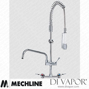 Mechline AquaTechnix TX-PR-40L-SH-BF2-E Pre-Rinse Spray Tap Lever Operated TX-PR-40L Base Spare Parts