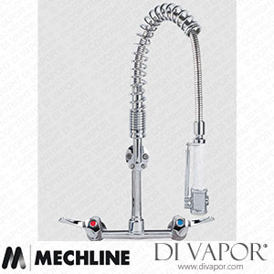 Mechline AquaTechnix TX-PR-40L-SS-BF0-E Pre-Rinse Spray Tap Lever Operated TX-PR-40L Base Spare Parts