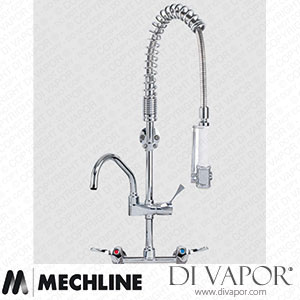 Mechline AquaTechnix TX-PR-40L-SS-BF1-E Pre-Rinse Spray Tap Lever Operated TX-PR-40L Base Spare Parts