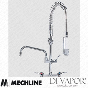Mechline AquaTechnix TX-PR-40L-SS-BF2-E Pre-Rinse Spray Tap Lever Operated TX-PR-40L Base Spare Parts