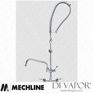 Mechline AquaTechnix TX-PR-40L-ST-BF2-E Pre-Rinse Spray Tap Lever Operated TX-PR-40L Base Spare Parts