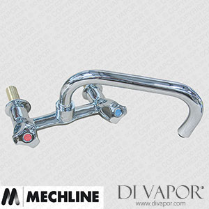 Mechline AquaTechnix TX-W-408DF Dome Head Operated Tap TX-W-40 Base with 200mm Low Profile Swivel Spout Spare Parts