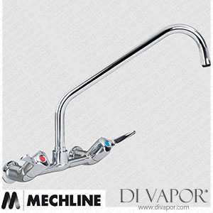 Mechline AquaTechnix TX-W-412L Lever Operated Tap TX-W-40 Base with 300mm Swivel Spout Spare Parts