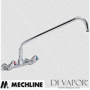 Mechline AquaTechnix TX-W-416D Dome Head Operated Tap TX-W-40 Base with 400mm Swivel Spout Spare Parts