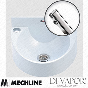 Mechline BaSix WS1-NT4-WHITE Hand Wash Station with Delabie Tempomatic 4 Tap Spare Parts