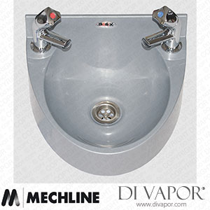 Mechline BaSix WS1-TX-BD Hand Wash Station with a Pair of AquaTechnix Dome head Taps Spare Parts