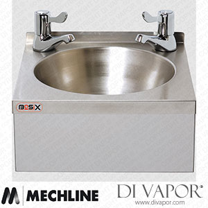 Mechline BaSix WS2-L Hand Wash Station with a Pair of CaterTap 3-inch Lever Taps Spare Parts