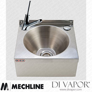 Mechline BaSix WS2-MT Hand Wash Station with Auto Shut-Off Single Lever Tap and Manual Mixer Spare Parts