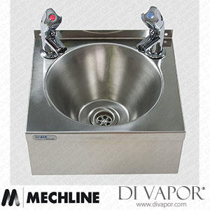 Mechline BaSix WS2-TX-BD Hand Wash Station with AquaTechnix Dome Head Taps Spare Parts
