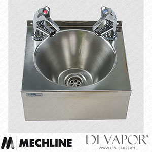 Mechline BaSix WS2-TX-BL Hand Wash Station with AquaTechnix Lever Taps Spare Parts