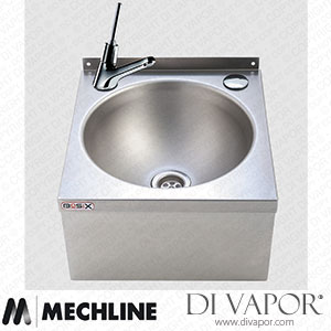 Mechline BaSix WS3-MT-T Hand Wash Station with Auto Shut-Off Lever Tap and Thermo Mixer Spare Parts