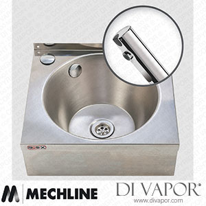 Mechline BaSix WS4-NT4 Hand Wash Station with Delabie Tempomatic 4 Tap Spare Parts