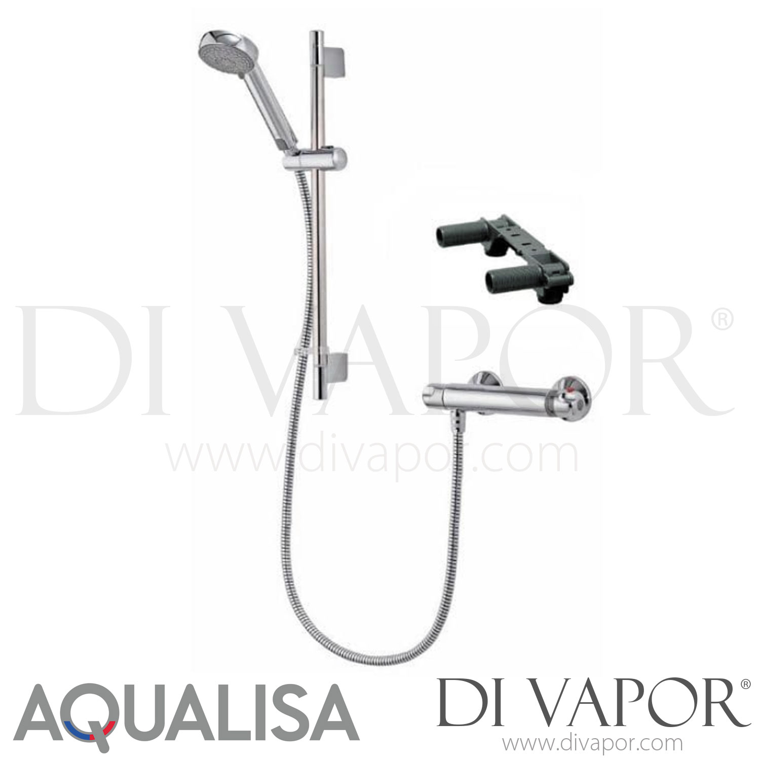 Aqualisa MD100EBAR Midas 100 Bar Shower Kit with Bracket Spare Parts