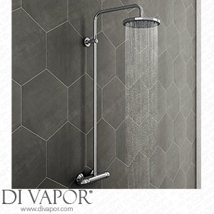 Victorian Plumbing Modern Round Thermostatic Bar Shower Valve & Riser Kit - Chrome - MDS3 - Spare Parts