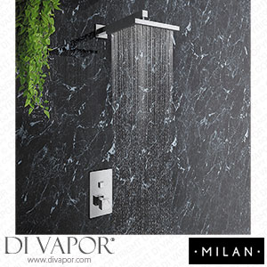 Milan MIL-PB-PK1 Square Concealed Push-Button Valve + Rainfall Shower Head Spare Parts