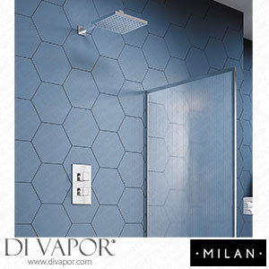Milan MIL-SCV-PK Square Shower Package with Concealed Valve + Head Spare Parts