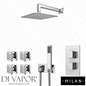 Milan MIL3SS Square Modern Shower System Spare Parts