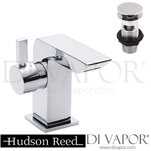Hudson Reed MIN365 Art Square Side Action Mini Mono Basin Mixer With push button waste Tap Spare Parts