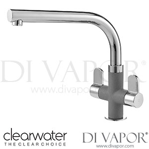 Clearwater MIR2CPCR Miram Twin Lever Chrome Croma Grey Monobloc Kitchen Mixer Tap Spare Parts
