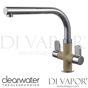 Clearwater MIR2CPMS Miram Twin Lever Chrome Moonstone Monobloc Kitchen Mixer Tap Spare Parts